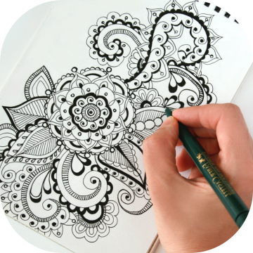 Hand drawing ornaments